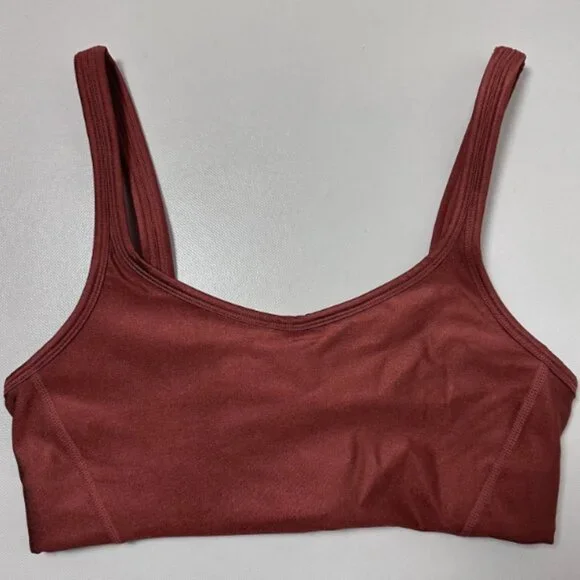 Medium - FP Movement Free People - Shine Bright Bra Brick Red Rust NWOT - Picture 2 of 5